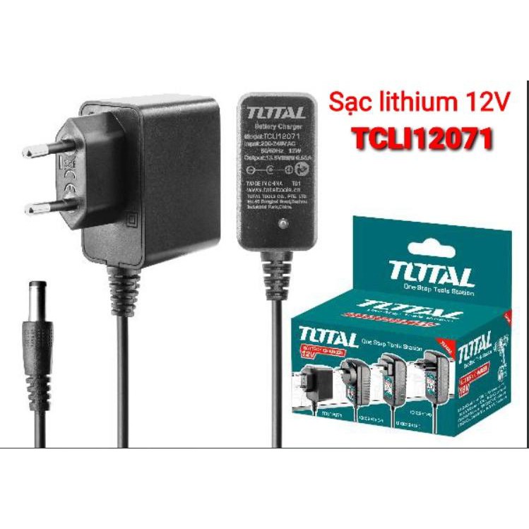 Sạc pin Lithium 12V (S12) total( miễn phí ship )