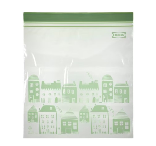 Mega sale to 19% hộp túi zip lock hoa văn istad i.k.e.a - xanh lá 2,5 l