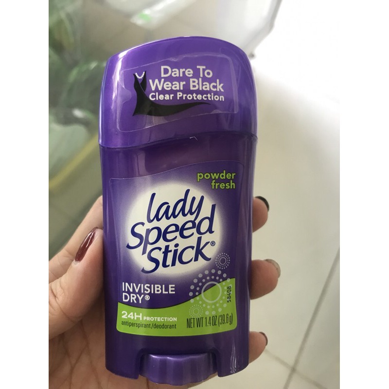Chính hãng Sáp khử mùi Lady Speed Stick Invisible Dry Powder Fresh