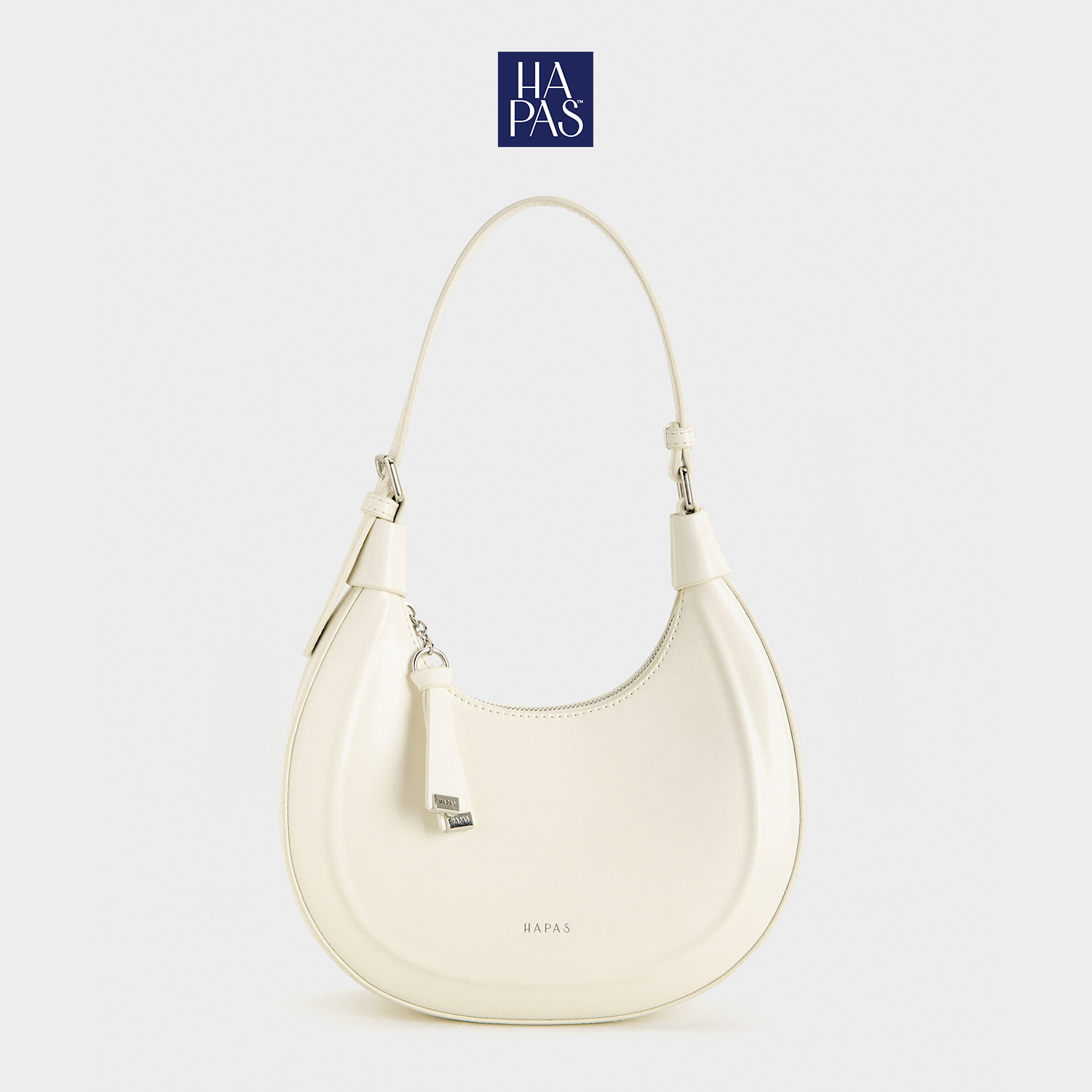 Túi xách nữ Hobo Dập Nổi Line Embossed White Sz 23 HAPAS - TDV240369