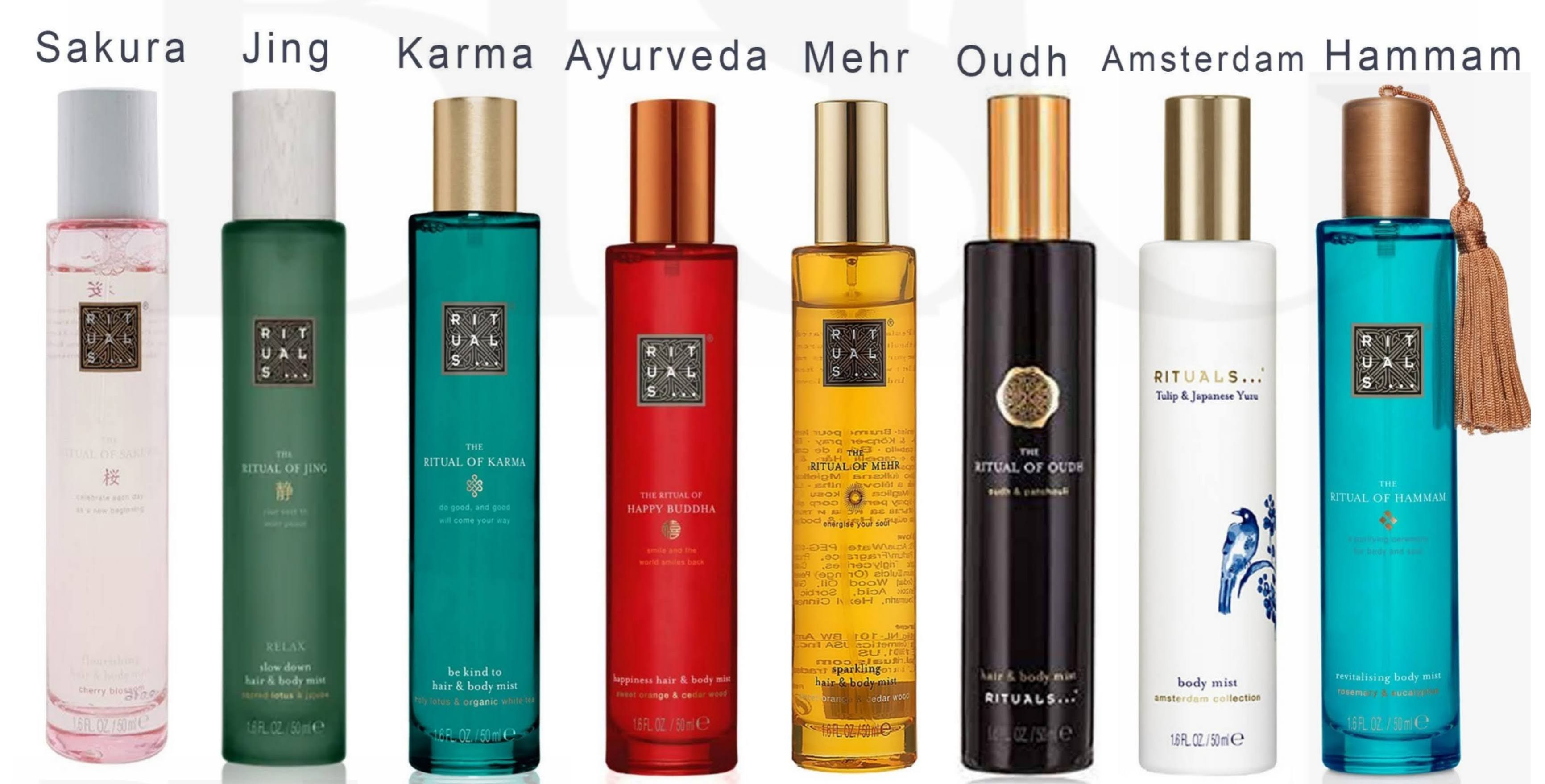 Bhsg - Rituals bodymist xịt thơm tóc & cơ thể hair & body mist rituals size 50ml