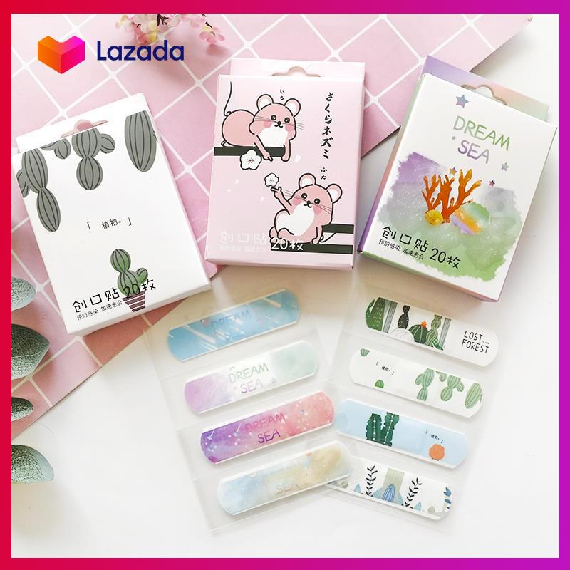 [HCM]Hộp băng keo cá nhân Anime CUTE (20 miếng) - KAShop