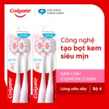 Bộ 4 Bàn chải Colgate Gentle Cushion Clean lông chải siêu dày tạo bọt mịn