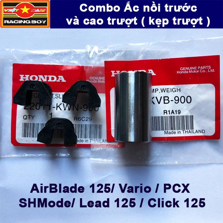 Combo Ắc nồi và cao su trượt nồi trước cho AirBlade 125, Vario, PCX, SHMode, Lead 125, Click 125
