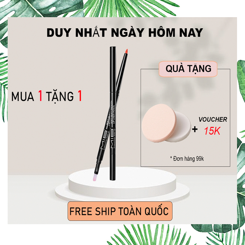 (FREE SHIP 18K )SON KẺ VIỀN MÔI DẠNG BÚT MIB Kèm Đầu Son Sáp Kẻ Viền Môi Không Thâm Môi  (TẶNG QUÀ TRÊN MỖI ĐƠN HÀNG)