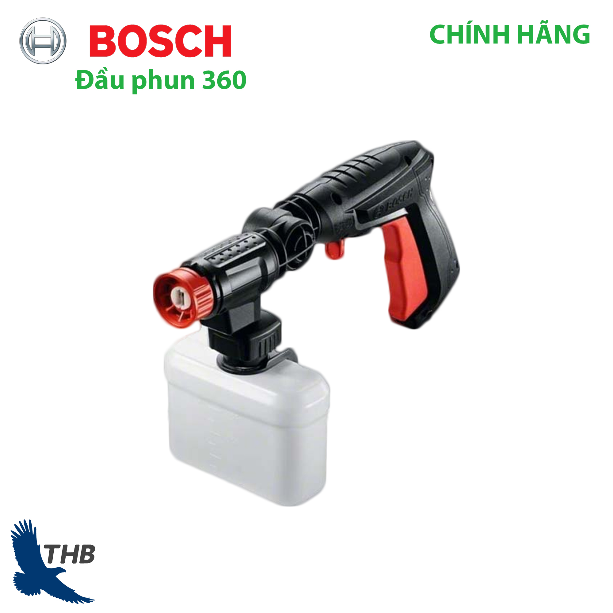 Đầu phun xịt rửa Phụ Kiện Máy Rửa xe Bosch- Đầu Xoay 360 Áp Lực Cao F016800536