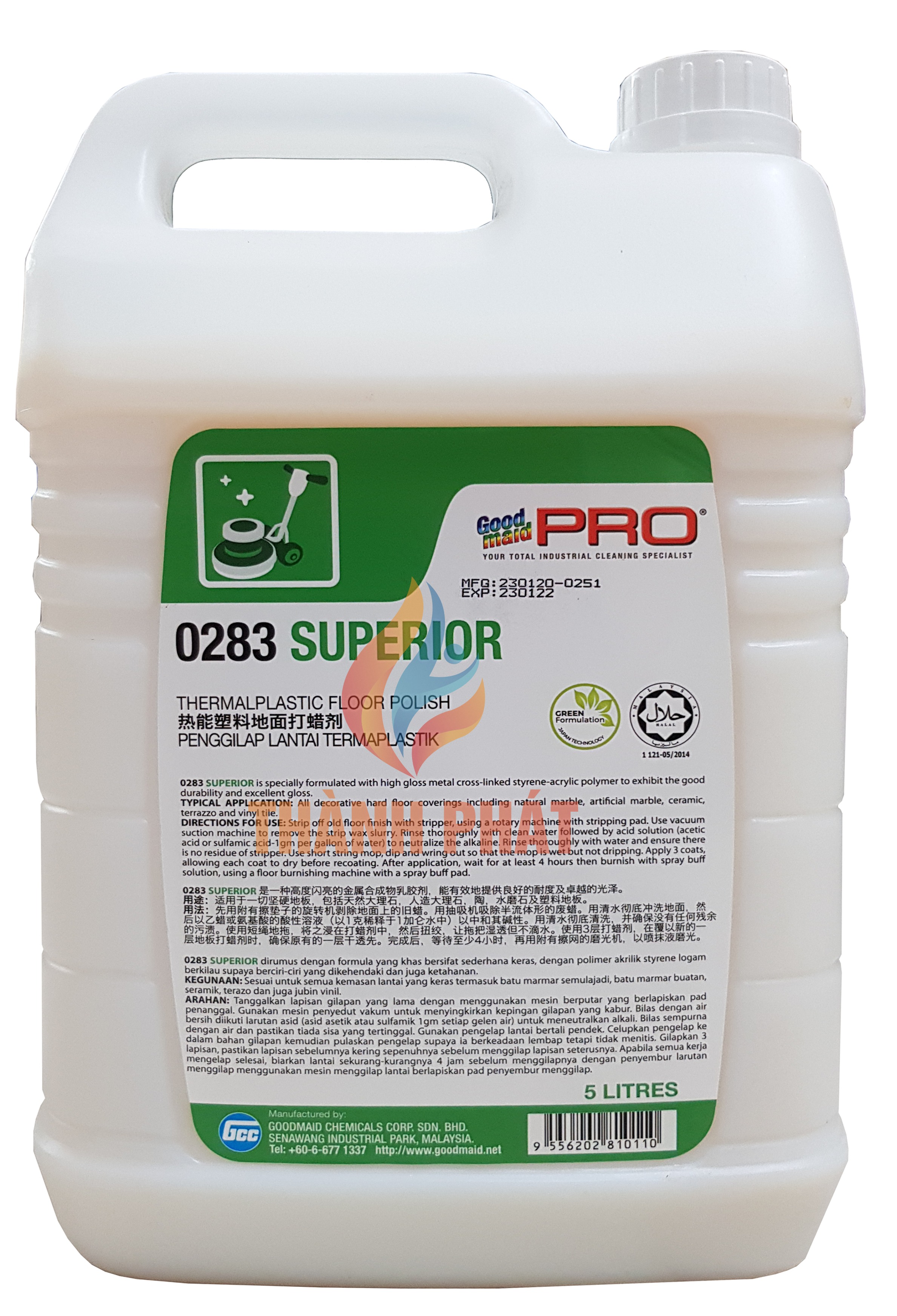 Hóa chất phủ bóng sàn goodmaid pro gmp 0283 superior