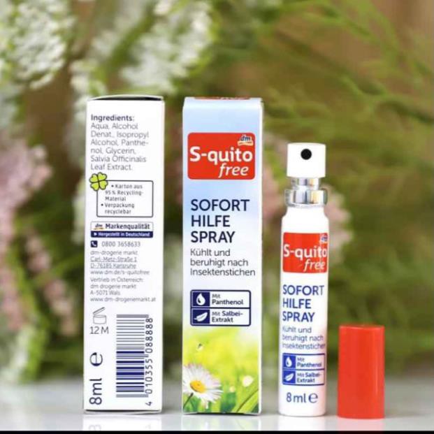 Xịt muỗi và côn trùng đốt squito