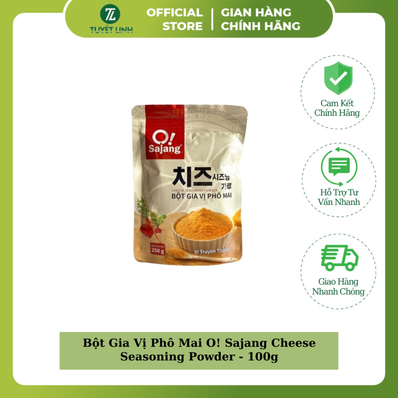Bột Gia Vị Phô Mai O! Sajang Cheese Seasoning Powder