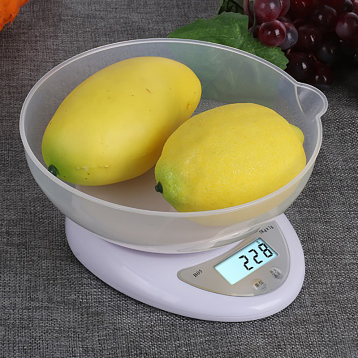 Cân Điện Tử Để Bàn WH-B05 5kg ,Cân Điện Tử Mini Cao Cấp Cân Thực Phẩm Nhà Bếp Electronic Kitchen Scale 5Kg Cân Điện Tử Cân Thực Phẩm Cân Tiểu Kèm 2 Pin