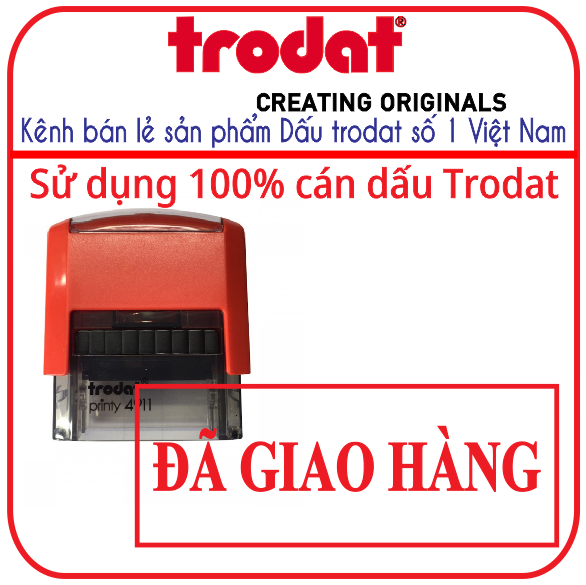 Con dấu đã giao hàng trodat 4911