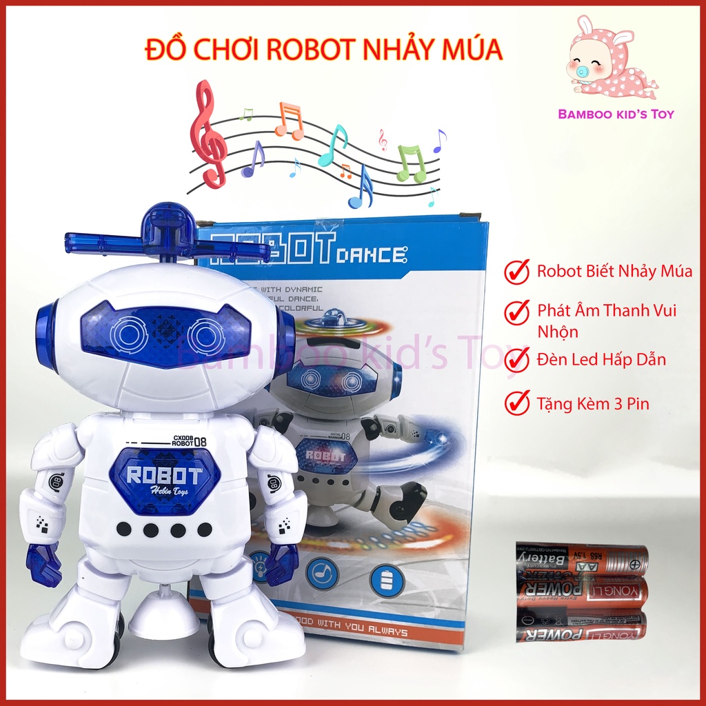 Đồ chơi Robot, Robot biết phát sáng và nhảy múa theo nhạc