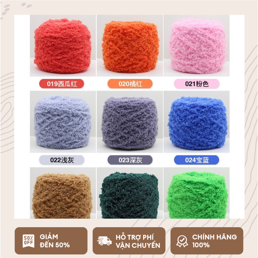 Len bông xù 50g