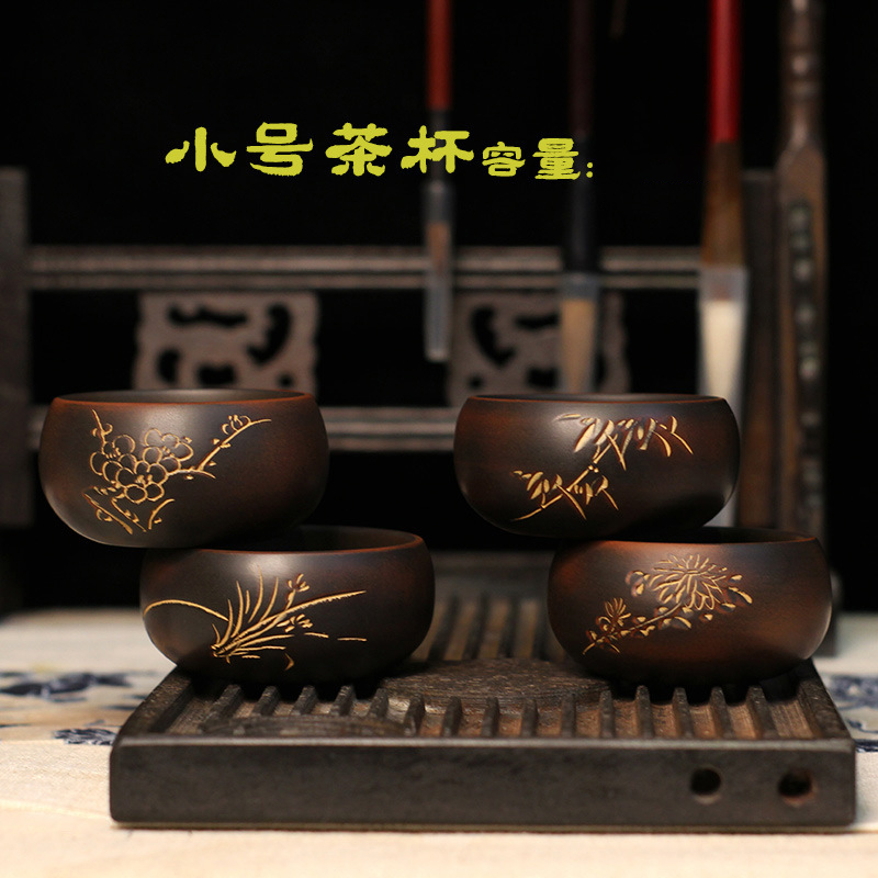 Chén tử sa Tứ Quý cao cấp