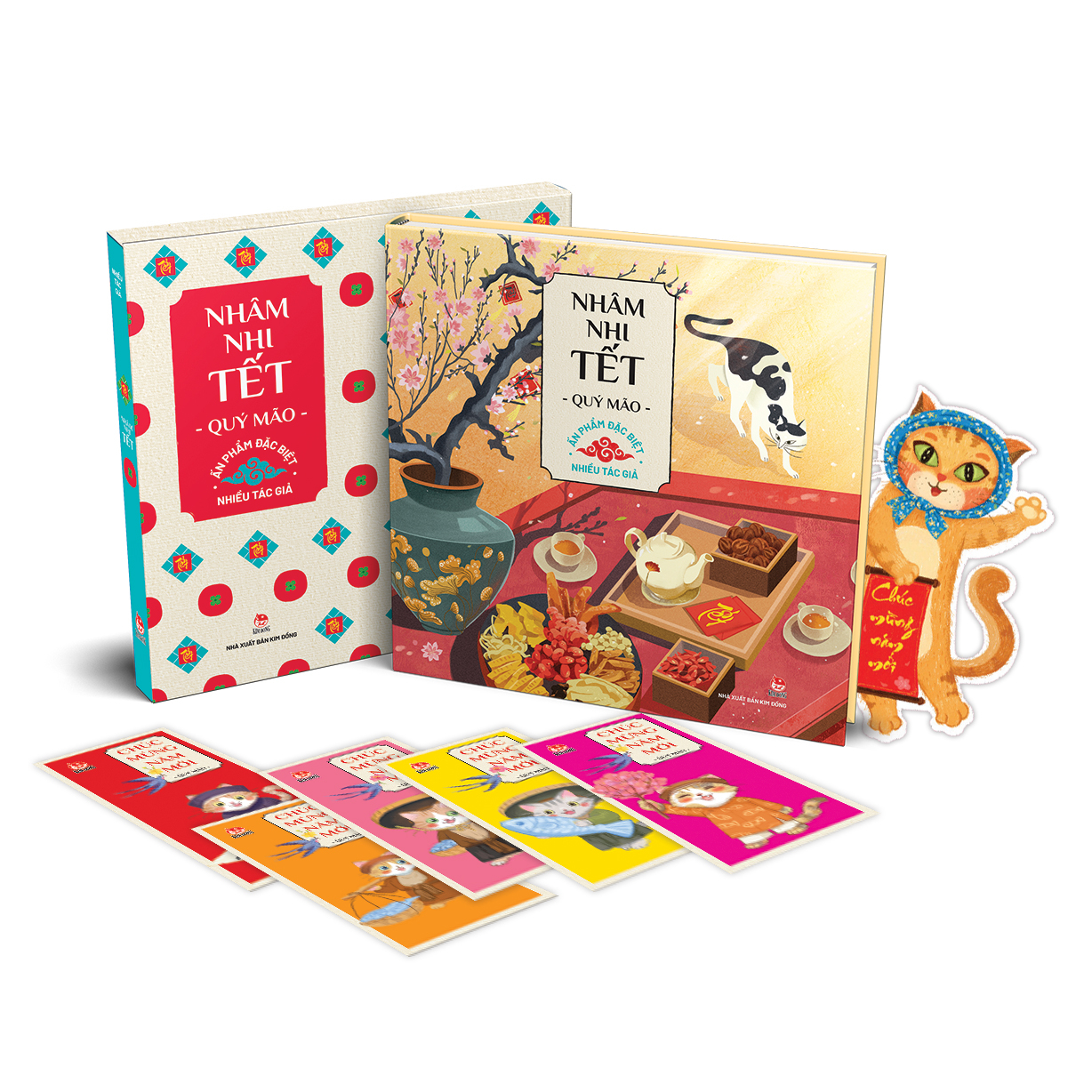 Nhâm nhi tết quý mão - 2023 - bìa cứng - tặng kèm bookmark mèo may mắn + bộ lì xì ngũ phúc