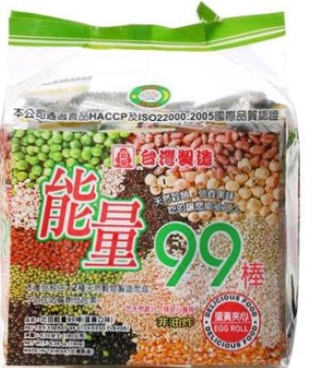 Bánh cuộn 12 loại ngũ cốc 99 Pei Tien DINH DƯỠNG vị TRỨNG 180gr/gói =18 cuộn bánh/gói