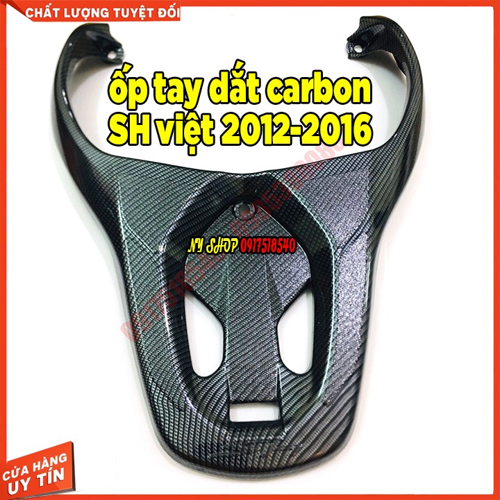Ốp tay dắt carbon cho sh việt 2012-2016