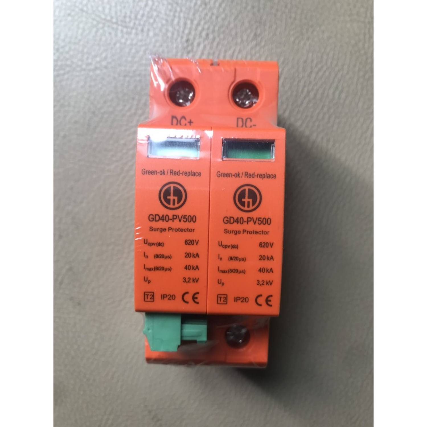 Chống sét dc 2p 500vdc 20ka-40ka gd40-pv500