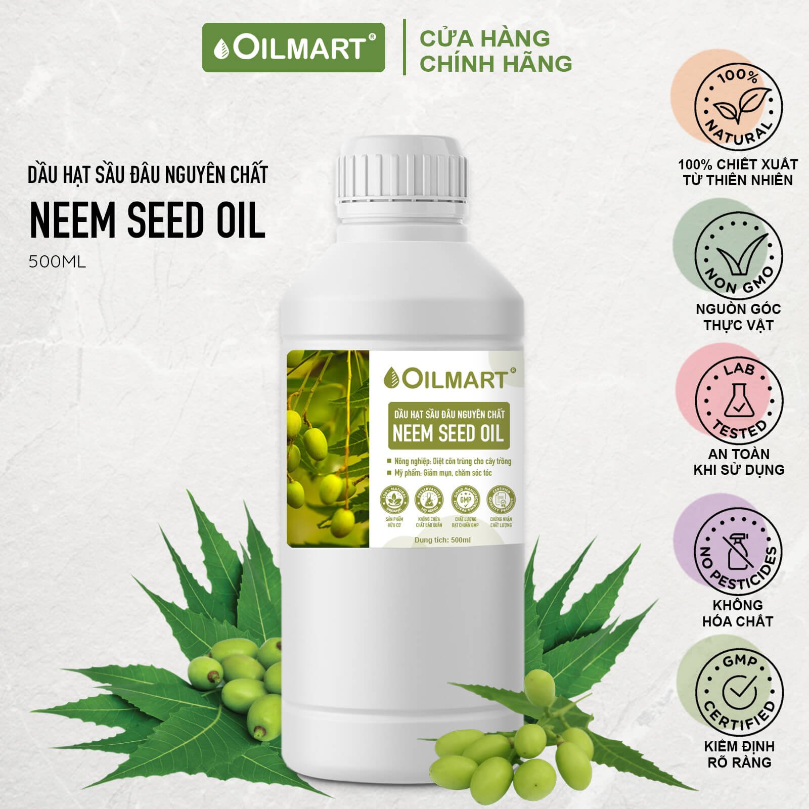 Dầu Hạt Sầu Đâu Nguyên Chất Aroma Works Neem Seed Oil
