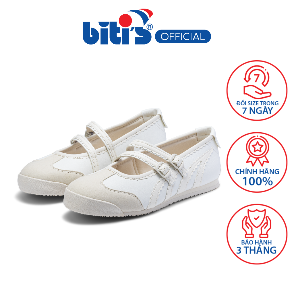 Giày Thể Thao Nữ Biti's Hunter Aura Màu Kem HBW000300KEM