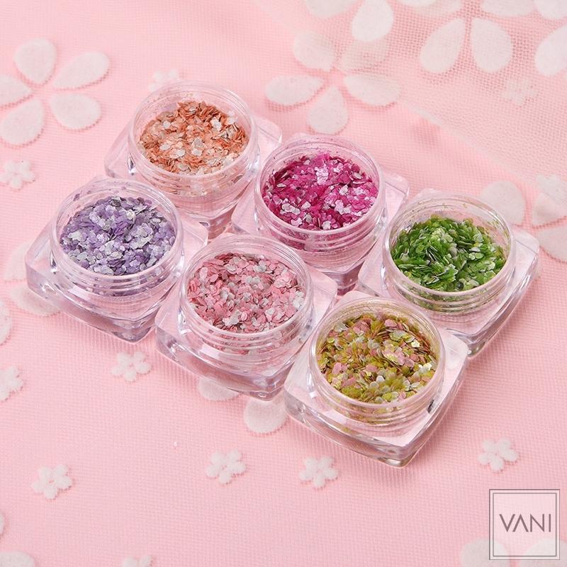 [HCM]Set 6 Nhũ Mắt Glitter Kim Tuyến Trang Điểm MakeUp Lấp Lánh Phụ Kiện Nail