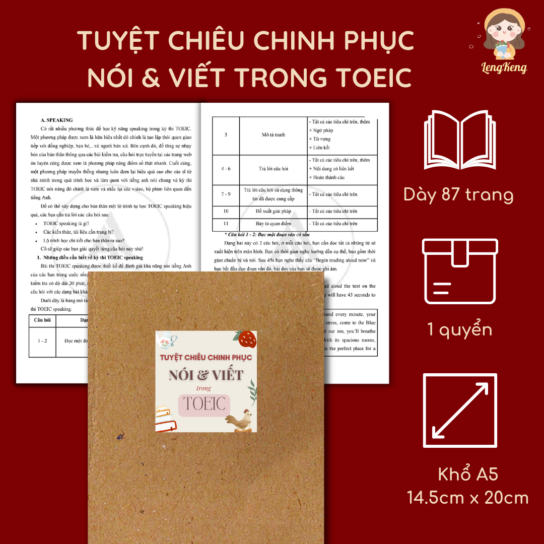 Tuyệt chiêu chinh phục nói & viết trong toeic - luyện toeic 4 kỹ năng
