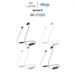 TAI NGHE SONY BLUETOOTH WI-C100 | Loa 9 mm cho âm thanh rõ và trong - Siêu nhẹ 19g - Pin 15h, Sạc nhanh - Nghe nhận cuộc gọi chất lượng cao  | BẢO HÀNH 12 THÁNG TOÀN QUỐC