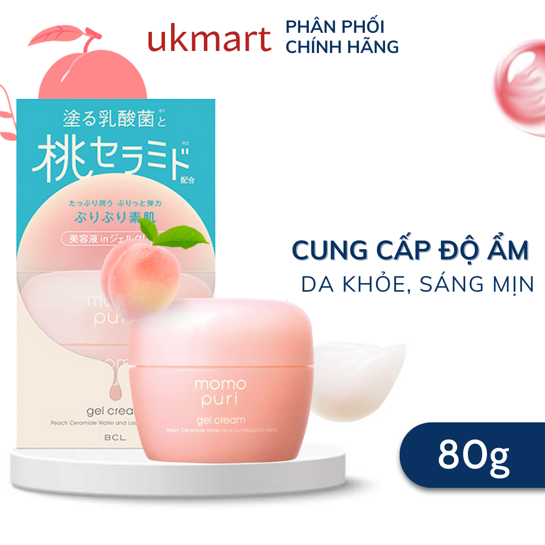 Kem Dưỡng Ẩm Trắng Da Momopuri Gel Cream 80g