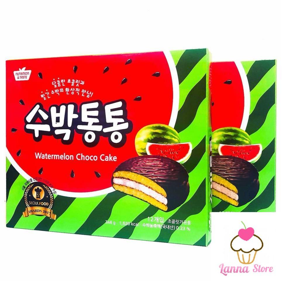 Chocopie dưa hấu SFCBio hộp 12 bánh - Hàn Quốc