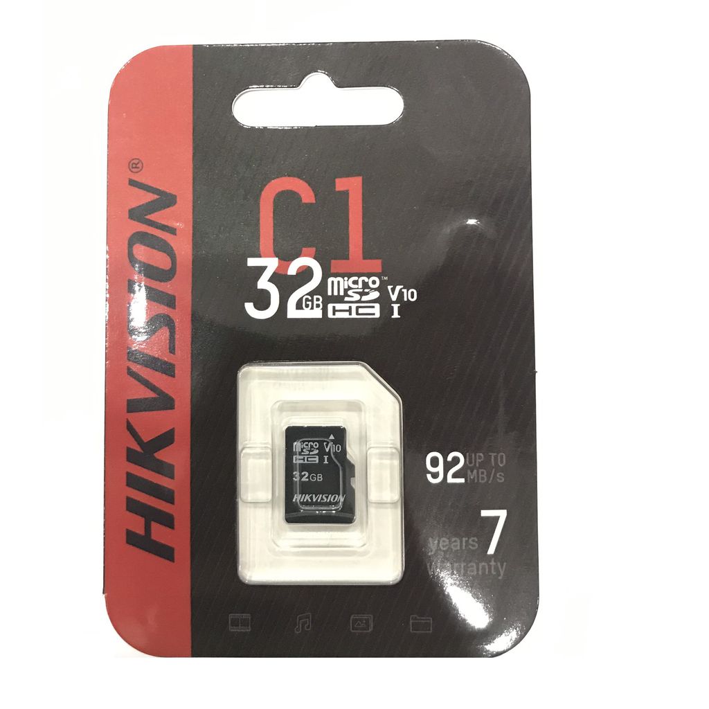 Thẻ nhớ hikvision 32g micro sd class 10 hf-tf-c10, thẻ nhớ 32g chuyên dụng cho camera