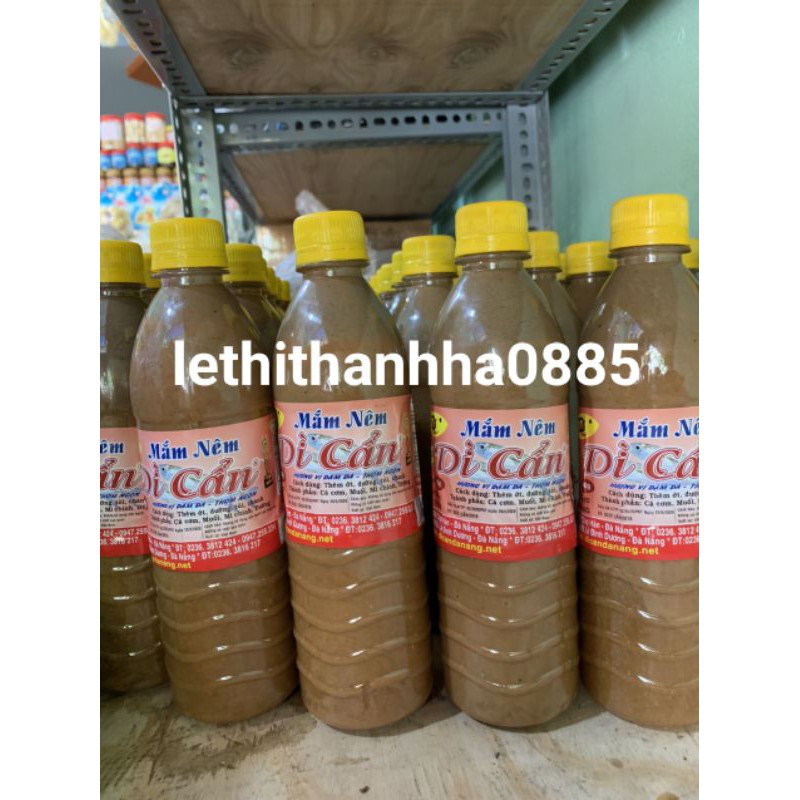 1 chai mắm nêm Dì Cẩn - Đặc sản Đà Nẵng - 500gram