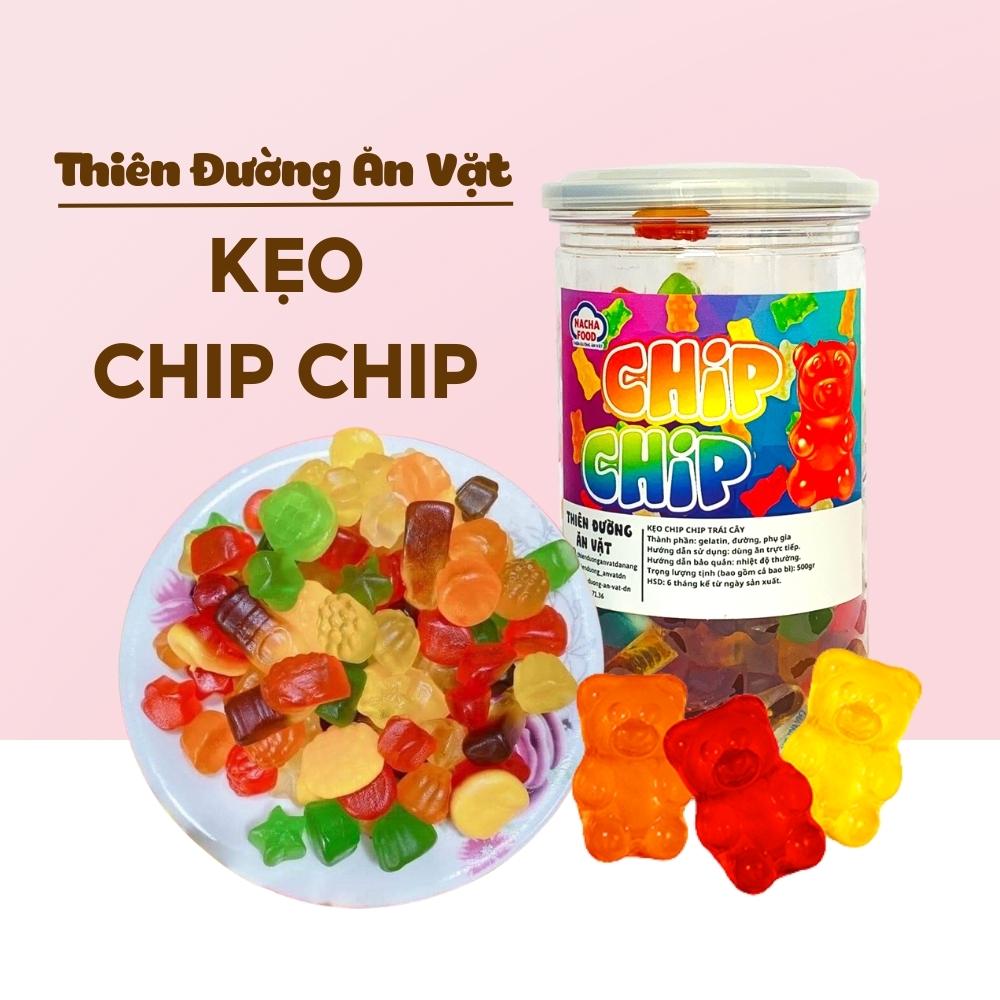Kẹo dẻo trái cây chip chip 500g đồ ăn vặt mềm nhiều hương vị thơm ngon cho bé THIÊN ĐƯỜNG ĂN VẶT
