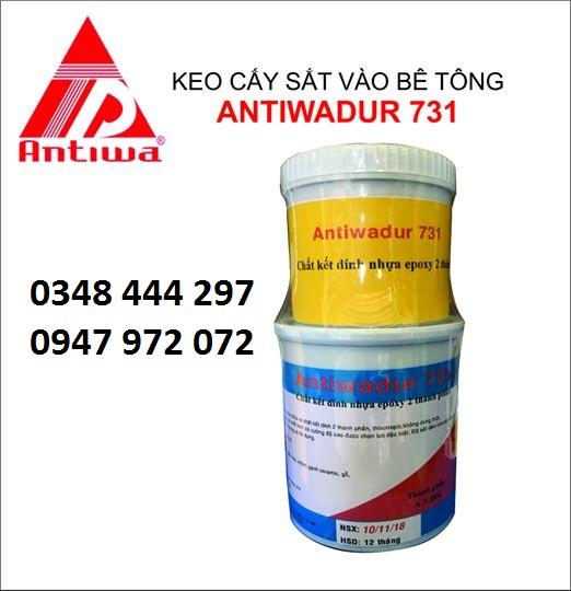 Bộ 1,5 kg keo cấy thép chờ vào bê tông antiwadur 731