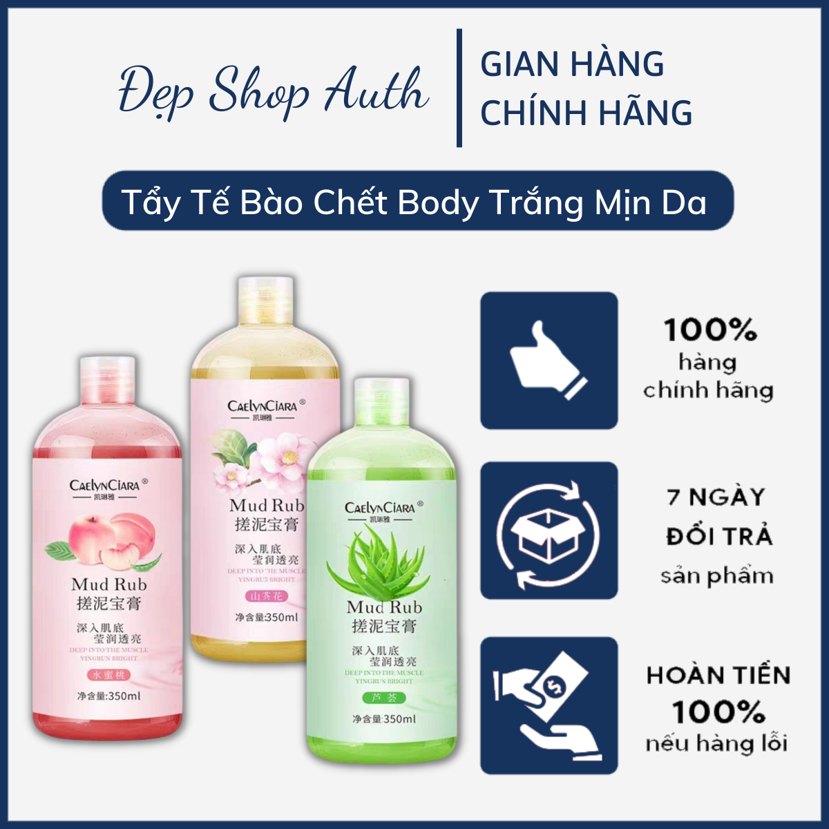 Gel Tẩy Tế Bào Chết Hoa Quả Mud RubDành Cho Da Cơ Thể, Làm Mịn Và Sáng Da