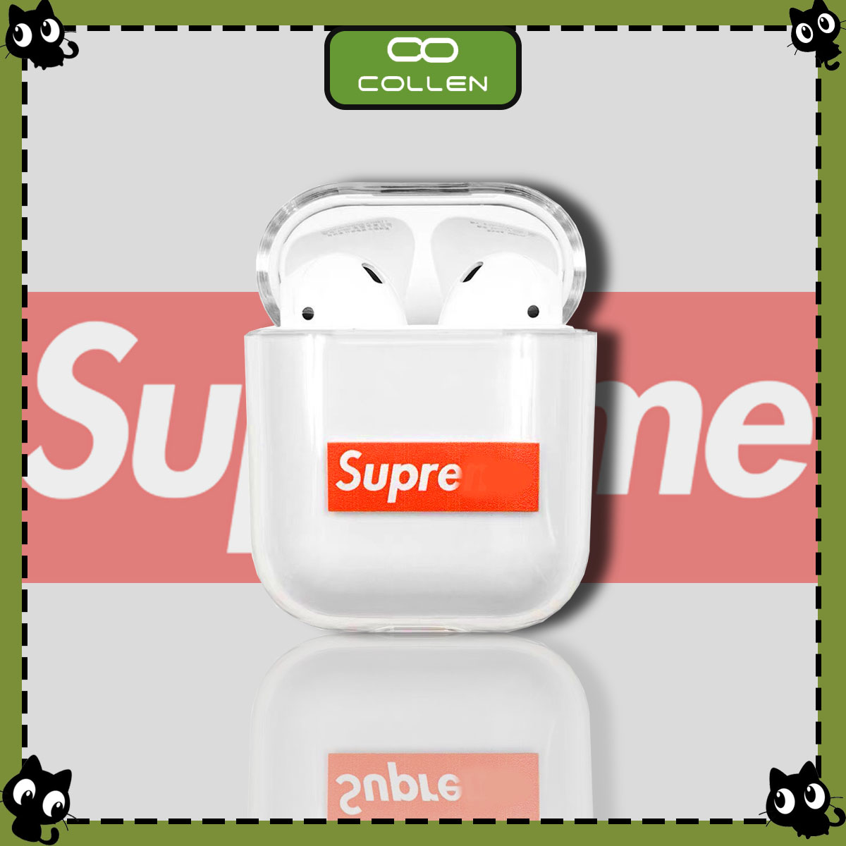 Vỏ Bọc Airpods Supreme - Vỏ Bọc Tai Nghe Cao Cấp - Vỏ Bọc Airpods  Đẹp - Vỏ Tai Nghe