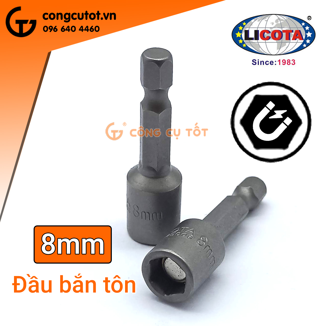 Đầu bắn tôn Licota 8mm