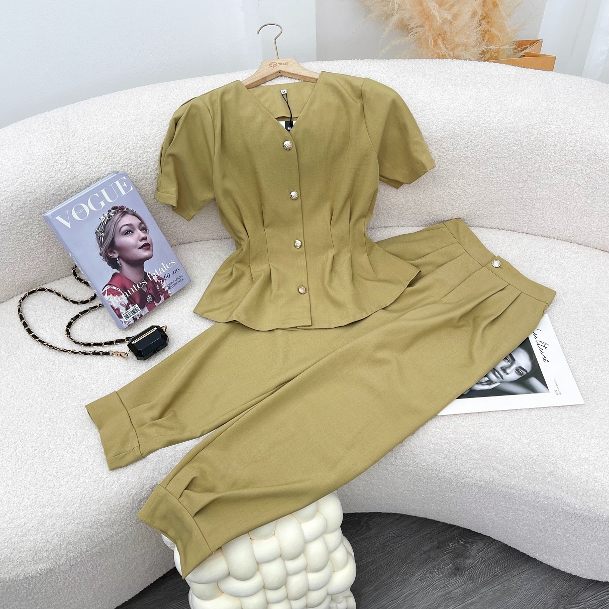 Set bộ bigsize tú mỡ set bigsize nữ thiết kế trẻ trung set đồ bộ db0060 đi làm dạo phố đủ size 45-70kg