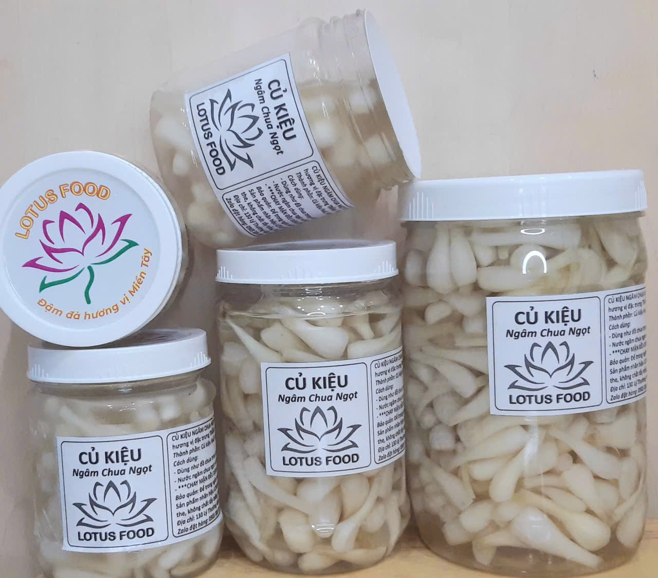 Củ Kiệu Ngâm Chua Ngọt Lotus Food - Đậm Vị Tự Nhiên - Biếu Tặng Hương Vị Tết