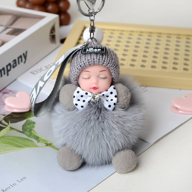 Móc khóa Búp bê bằng Bông dùng để làm móc treo túi treo ba lô chìa khóa ô tô cực sang làm quà tặng sinh nhật quà các ngày lễ