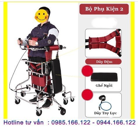 Khung tập đi cao cấp cho người tai biến ,  Thiết bị tập đứng đi chống lật