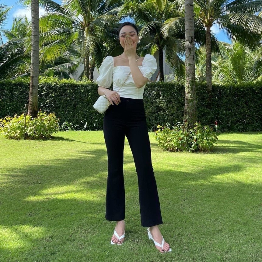 Quần suông ống loe bass thiết kế dáng 9 tấc cao cấp (L2503) | Callene by CALLA HOUSE