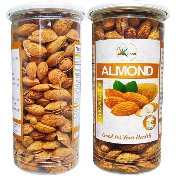 Hạnh nhân rang bơ mỏng vỏ nhập khẩu hiệu skfood