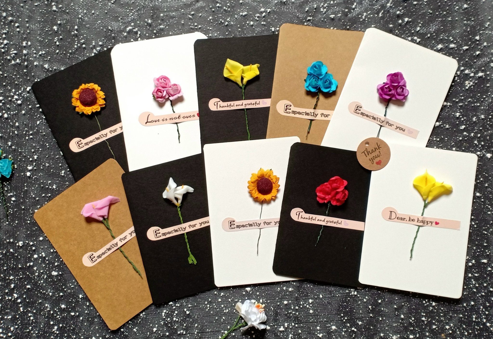 Thiệp chúc mừng handmade 10.5 x 14.5cm, món quà ý nghĩa dành tặng cho người thân