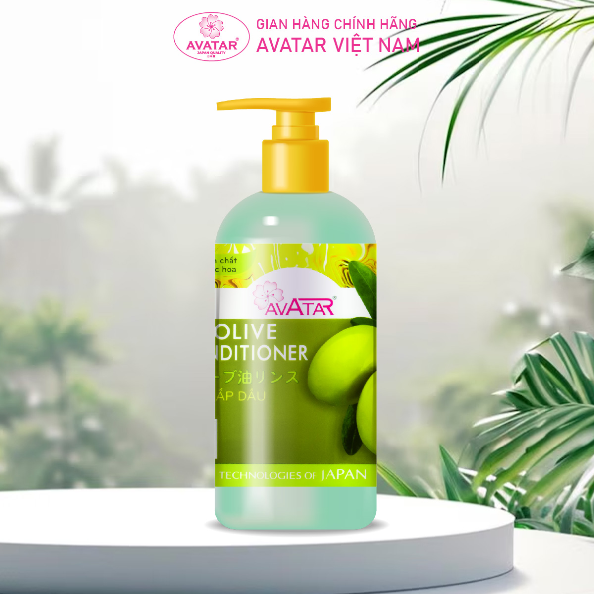 Dầu xả Olive Avatar 500ml Nuôi dưỡng tóc Chắc khỏe Chống gãy rụng Tóc Dài Suôn Mềm mượt