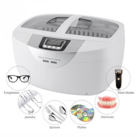 2.5 l máy rửa răng giả / máy rửa kính / máy rửa đồng hồ / máy rửa trang sức / máy rửa sản phẩm thủy tinh