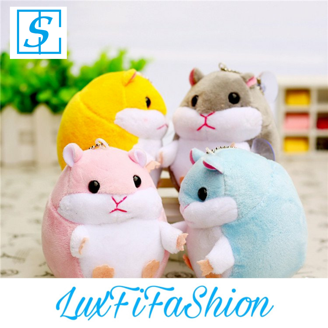 Móc khóa  hamster siêu cute, siêu xinh xắn treo balo, móc khóa cực xịn, làm quà tặng Mã: K26