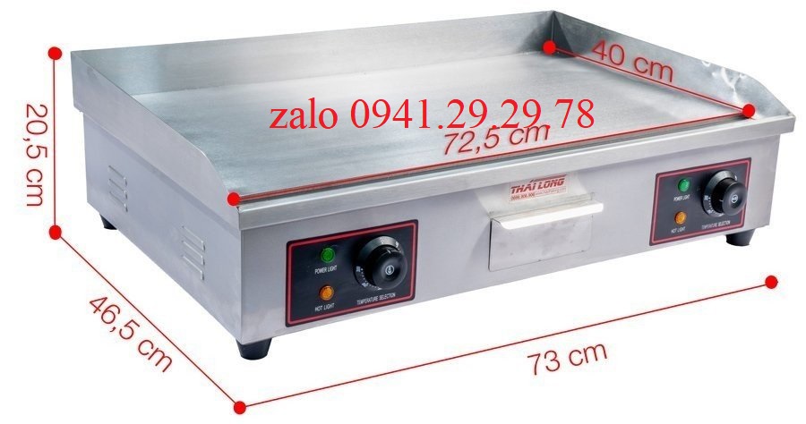 bếp chiên mặt phẳng điện 73cm , công suát 4400w, bảo hành 12 tháng