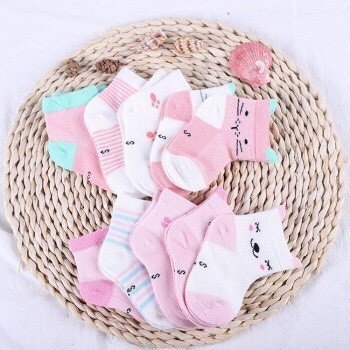 Set 5 đôi tất Kid Sock lưới thông hơi cho bé