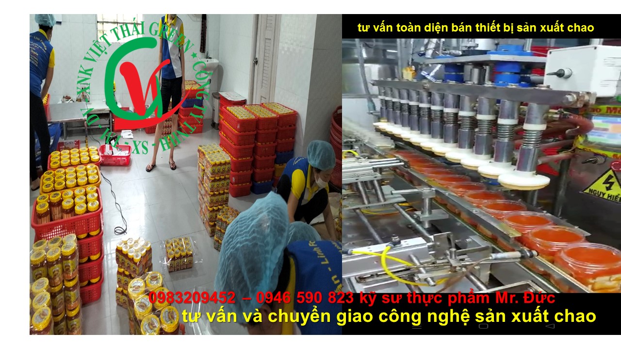 tư vấn và chuyển giao công nghệ sản xuất chao tương xốt