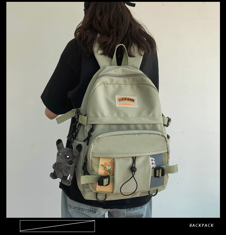 Balo nữ đi học ulzzang hàn quốc. Balo unisex luo pikachu